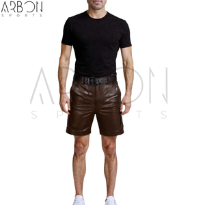 Shorts en cuir PU, nouvelle collection, conception et tailles personnalisées, fournisseur en gros, service OEM ODM avec impression de votre propre logo, excellent fournisseur. - Product Image 3
