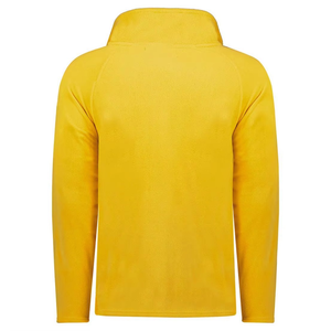 เสื้อแจ็คเก็ตผ้าฟลีซสีเหลืองสำหรับผู้ชาย ซิปเต็มตัว คอตั้ง สวมใส่สบายๆ ในฤดูใบไม้ร่วง เสื้อคลุมโพลีเอสเตอร์ - Product Image 4