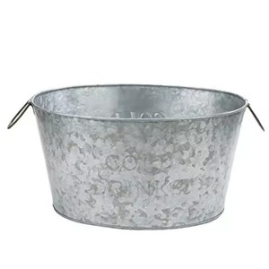 Serving Metal <b>Ice</b> Beverage Tub Stainless Steel Party <b>Cooler</b> Bucket Wine Beer Chiller Tub Bar Use - Product Image 6