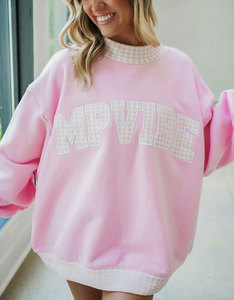 เสื้อสเวตเชิ้ตผู้หญิงผ้าฟลีซเทอร์รี่คอตตอนแบบสวมใส่สบายทรงโอเวอร์ไซส์ คอเต่า สำหรับฤดูหนาว ผ้าไม่ยับ ระบายอากาศได้ดี แห้งเร็ว - Product Image 1