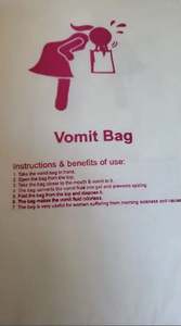 Bolsa desechable para el mareo por movimiento, para uso hospitalario, fácil de usar, diseño a prueba de fugas, de proveedor indio, a precio mayorista. - Product Image 4