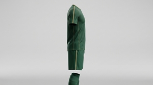 Conjunto de Camiseta de Fútbol para Hombre, Verde Sólido, Manga Corta, Absorbe la Humedad, Ajuste Atlético, Uniforme para Todas las Temporadas - Product Image 3