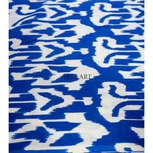 ผ้าฝ้ายพิมพ์ลายดอกไม้แบบอินเดียยอดนิยม ลายอิกัต พิมพ์ด้วยมือ เหมาะสำหรับงานควิลท์ ปลอกหมอน ผ้าม่าน ผ้าคลุมเด็กชาย ผ้าทอสำหรับเด็กหญิง - Product Image 4