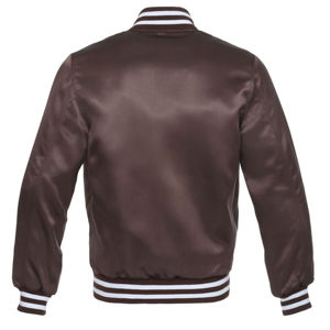 Chaqueta Varsity de Satén Personalizada para Hombre, Estilo Nuevo, Chaqueta de Béisbol Varsity de Seda Personalizada, Diseño OEM de Alta Calidad Premium - Product Image 6