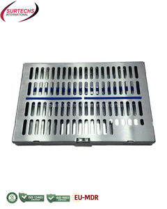 Cassette de stérilisation électrique Surtechs, capacité de 20 instruments, plateau autoclave en acier inoxydable pour instruments dentaires et chirurgicaux - Product Image 4