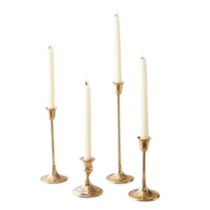 Brass Candlestick Holder Set Of 4 <b>Taper</b> <b>Candle</b> Holders For Home Decoration Tabletop Lighting <b>Candle</b> Stand On Sale - Product Image 1