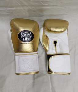 Guantes de boxeo de cuero premium No Boxing No Life con cierre de velcro, guantes de boxeo con correa de 4 pulgadas y logotipo personalizado - Product Image 5