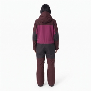 Combinaison de ski pour femme Hawk Eye, à blocs de couleur, imperméable, coupe-vent, à capuche, vêtements de sport d'extérieur - Product Image 3
