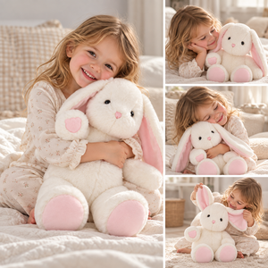 ตุ๊กตากระต่ายน่ารักสำหรับเด็ก OEM ของเล่นตุ๊กตาขนนุ่ม กระต่ายนุ่มนิ่มสำหรับเด็ก ขายส่งจำนวนมาก - Product Image 3
