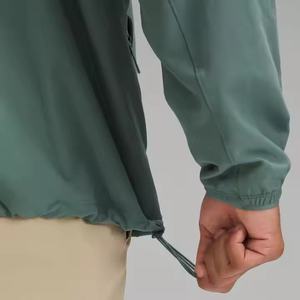 Chaquetas cortavientos impermeables de invierno con cremallera de un cuarto, ligeras, ecológicas, personalizables, para deportes al aire libre, venta al por mayor, gran éxito de ventas - Product Image 6
