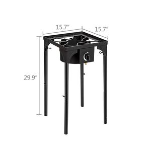 Fornello a Gas Propano ad Alta Pressione, Singolo Bruciatore 75000 BTU, per Campeggio e Patio, Portatile con Bruciatore in Ghisa e Materiale in Titanio - Product Image 2