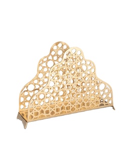 Porte-serviettes à motif arabe doré Porte-serviettes de table islamique Décor de table Ramadan Accessoire de salle à manger Porte-serviettes de cuisine musulman - Product Image 1