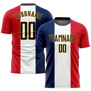 Vente en gros directe OMMIZ INDUSTRY, maillot de football personnalisé blanc, or vieilli, vert Kelly, sublimation - Product Image 3