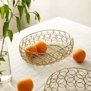 Enhance Your Home Modern Metal <b>Wire</b> <b>Basket</b> 36x28x10 Cm Handmade Decorative Serving Bowl for Fruit and Snacks - Product Image 6