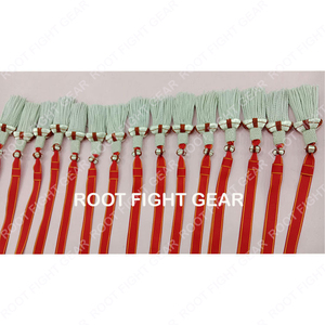Fabricants de lingots blancs à franges pour cérémonies, nœuds d'épée tressés rouges, accessoires d'uniformes tactiques, couleur personnalisée, OEM/ODM - Product Image 3