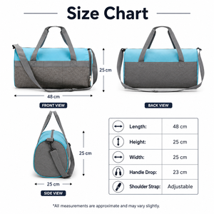 Sac de sport Oxford unisexe personnalisé, léger, grande capacité, portable, pour fitness, voyage, gym, réglable - Product Image 5