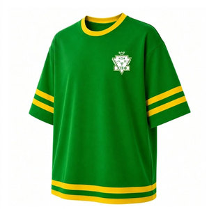 เสื้อยืดสีเขียวพี ลายปัก Chi Eta Phi คอทรงโอ แขนลายทาง ผ้าฝ้าย 100% ทรงหลวม สัญลักษณ์แห่งการบริการต่อสังคม - Product Image 5