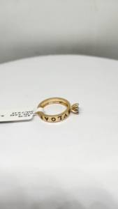 แหวนเพชร JC ดีไซน์หรูหรา ทอง 9K สำหรับสุภาพสตรี เพชรธรรมชาติ 0.19 กะรัต สี HI ความสะอาด SI ชุบโรเดียม รับรองโดย IGI คุณภาพพรีเมียม - Product Image 3