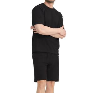 Ensemble de t-shirt et short d'été pour homme, 2 pièces, meilleure qualité, logo personnalisé, design de créateur, 100% coton, séchage rapide - Product Image 3