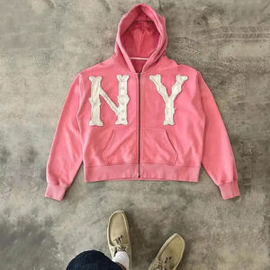 Hoodies brodés effet vieilli les plus vendus – Nouveau design, respirants, en mélange de coton, prix abordable - Product Image 4