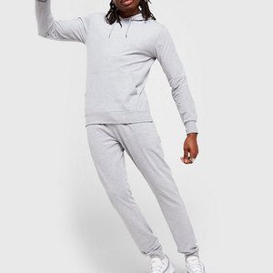 Men Hooded Tracksuit Set Solid Light Blue Full <b>Zip</b> <b>Sweatshirt</b> Jogger Pants Casual Streetwear Breathable 100% Cotton winter Wear - Product Image 1