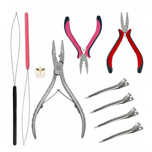 Alicates de Punta Curva para Microperlas – Herramienta de Acero Inoxidable para Engarzar y Remover Extensiones de Cabello – Uso Profesional en Salón - Product Image 6