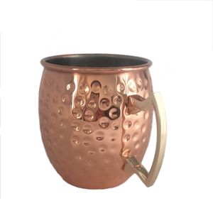 Mug à bière en cuivre en forme de baril avec poignée, design vintage, vaisselle en métal pour adultes, idéal pour les fêtes, service de cocktails thématiques - Product Image 6
