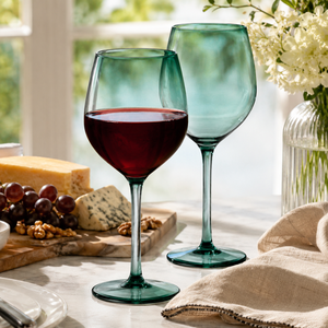 Verres à vin colorés en borosilicate faits à la main de 320 ml, sans plomb, à pied, pour vin rouge et blanc, réutilisables, vente en gros - Product Image 5