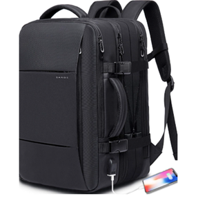 Mochila moderna con cremallera de piel sintética, duradera y multiusos para la escuela, viajes y trabajo - Product Image 1