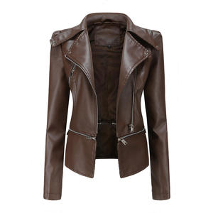 Veste en cuir véritable pour homme, élégante, en peau de mouton enduite, pour l'hiver, avec logo personnalisé - Product Image 1