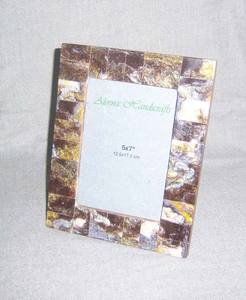 Customized Wood Inlaid Photo <b>Frame</b> Premium Handcrafted Design Polished Finish Eco-Friendly Silk Screen <b>Printed</b> 1 Color Modern - Product Image 2