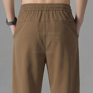 Pantalon homme style designer orné de strass, coupe slim, décontracté, avec motif de pierres décoratives, finition élégante et contemporaine - Product Image 6