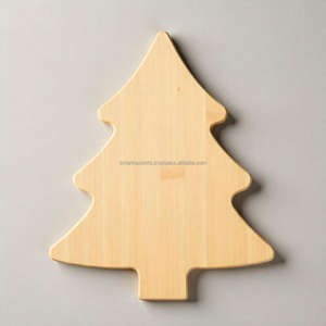 Planche à découper en bois en forme de sapin de Noël, écologique, décoration festive pour la cuisine, idéale pour servir les fêtes et idées cadeaux - Product Image 1