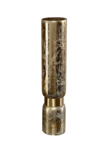 Vase de table en laiton glamour avec finition dorée, pièce d'art décorative faite à la main pour la décoration intérieure de la maison. - Product Image 4