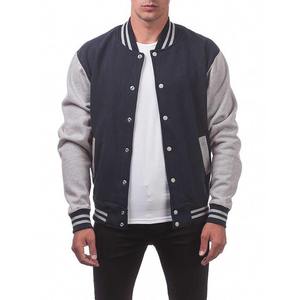 High Quality Men's Varsity Letterman <b>Jacket</b> Slim Fit Two-Tone <b>Baseball</b> <b>Bomber</b> <b>Jacket</b> Wholesale Blank Cotton Fleece Outerwear - Product Image 2