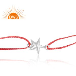 Meilleure vente en argent Sterling étoile charme coton Dori Bracelet bijoux personnalisés pour les femmes cadeau pour elle - Product Image 4