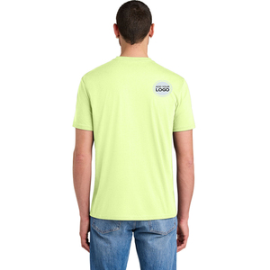 T-shirts personnalisés pour hommes en coton de bambou à manches courtes, coupe classique, écologiques, respirants, palette de couleurs terre, unies - Product Image 4
