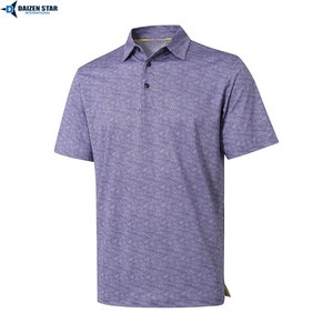 Men's Blue Short Sleeve Oxford Fabric Cotton Shirt Casual Button Front Regular Fit Breathable Woven Moisture Wicking Geometric - Product Image 6