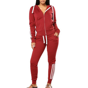 Ensemble de survêtement deux pièces pour femme : sweat à capuche court zippé et pantalon évasé, couleur unie, coupe décontractée ample, manches longues, séchage rapide, automne - Product Image 6