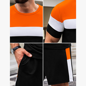 New Style Customize Summer Men Shorts <b>Sets</b> Two Piece Gym Breathable Hot Sale Shorts <b>Sets</b> Lightweight Casual Look Men Shorts <b>Sets</b> - Product Image 5