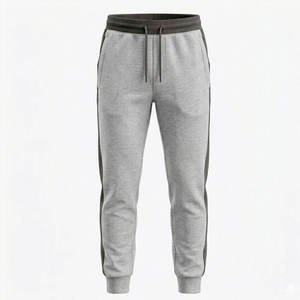 Pantalon de jogging en molleton de coton pour homme, imperméable, respirant, coupe large, décontracté, pour activités de plein air et fitness, avec cordon de serrage - Product Image 1