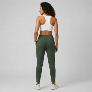<b>Women</b> Casual <b>Trousers</b> Regular Fit <b>Lightweight</b> Mid Waist Cotton High Quality Customized Color OEM Service Streetwear Eco-Friendly - Product Image 2