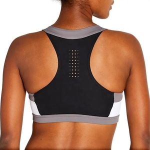 Top Deportivo para Mujer, Color Negro y Gris, Cuello Redondo, Soporte Medio, para Yoga y Ejercicio - Product Image 5