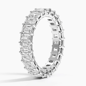 Anillo de Boda de Plata de Ley 925 con Baño de Oro y Moissanita Brillante para Mujer, Joyería Fina para Aniversario o Compromiso - Product Image 1