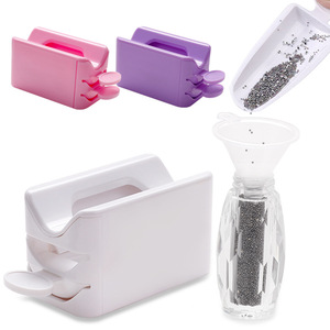 Recyclable Nail Art Powder Tray Plastic Dip Powder Container Makeup Art Storage <b>Box</b> - Product Image 1