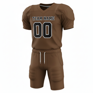 ชุดยูนิฟอร์มอเมริกันฟุตบอลพรีเมียมสั่งทำพิเศษ ระบายอากาศได้ดี ผลิตจากโพลีเอสเตอร์ 100% ชุดเต็มพร้อมเสื้อและกางเกงทีมแบบสั่งทำพิเศษ ดีไซน์ด้านหน้าสูง - Product Image 2