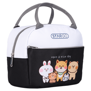 Bolsa Térmica Personalizada con Logotipo, Diseño de Dibujos Animados, con Cierre, Aislada, Ecológica, para Cerveza, Vino y Alimentos, de Tela No Tejida, Impermeable, para Almacenamiento OEM - Product Image 2