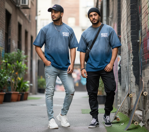 T-shirts amples effet délavé 240 GSM, impression sérigraphique personnalisée, meilleur fabricant, meilleurs prix, t-shirts à épaules tombantes - Product Image 4