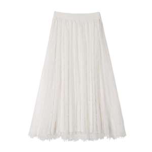 Falda de oficina para mujer, personalizada, de primavera y verano, de alta calidad, diseño duradero con malla, tallas grandes. - Product Image 1