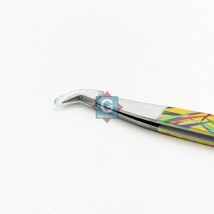 Pinzas de Precisión para Pestañas de Acero Inoxidable de Alta Calidad, Punta Suave, Diseño Curvo, Mango Colorido, Herramienta de Maquillaje para Extensión de Pestañas Postizas - Product Image 4